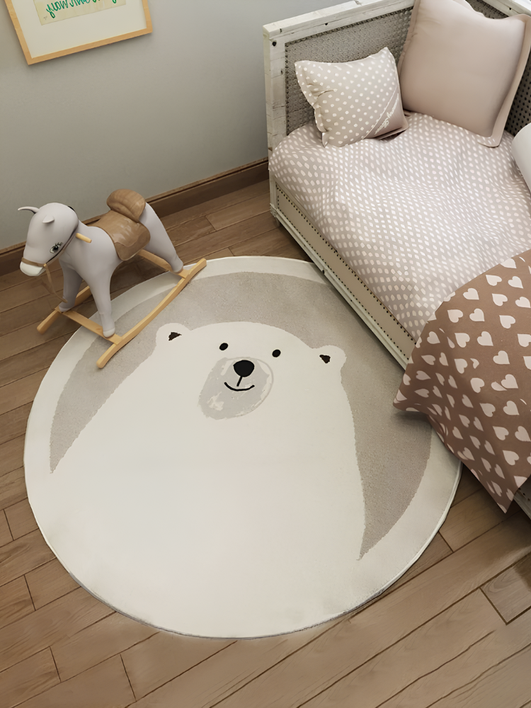 Tapis Ours blanc, tapis pour chambre d'enfant