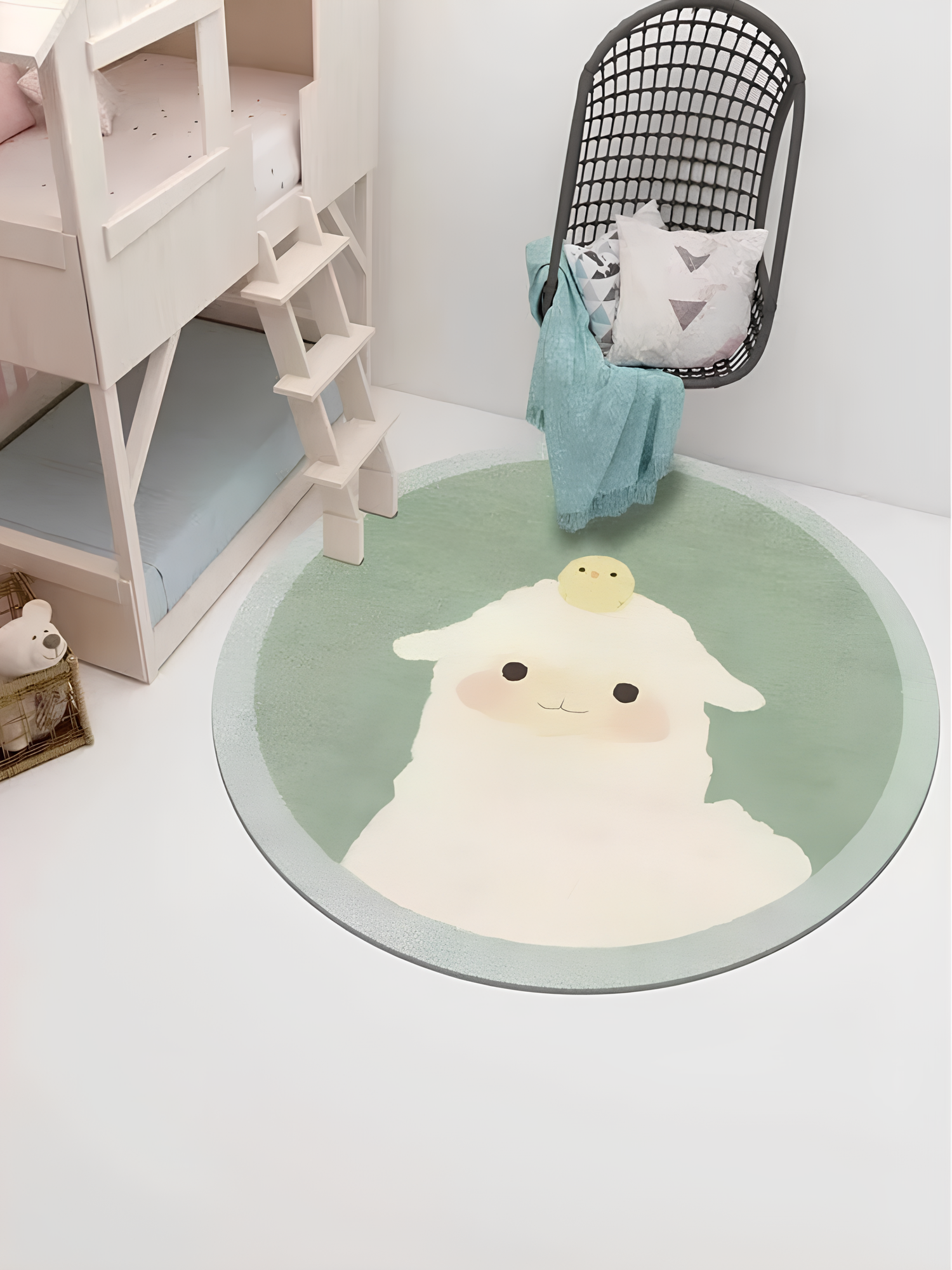 Tapis mouton, tapis pour chambre d'enfant