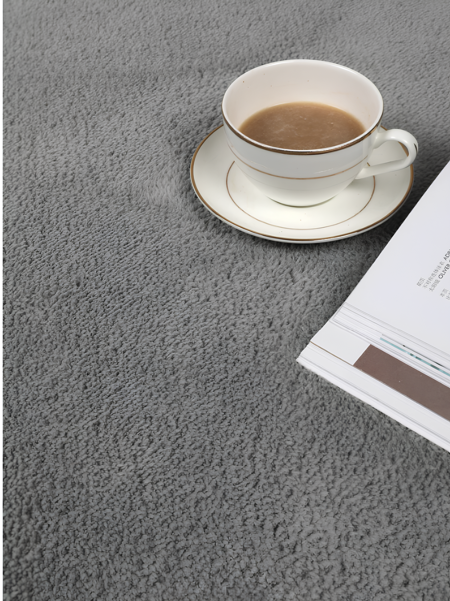 Tapis minimaliste et moderne de la collection soft gris