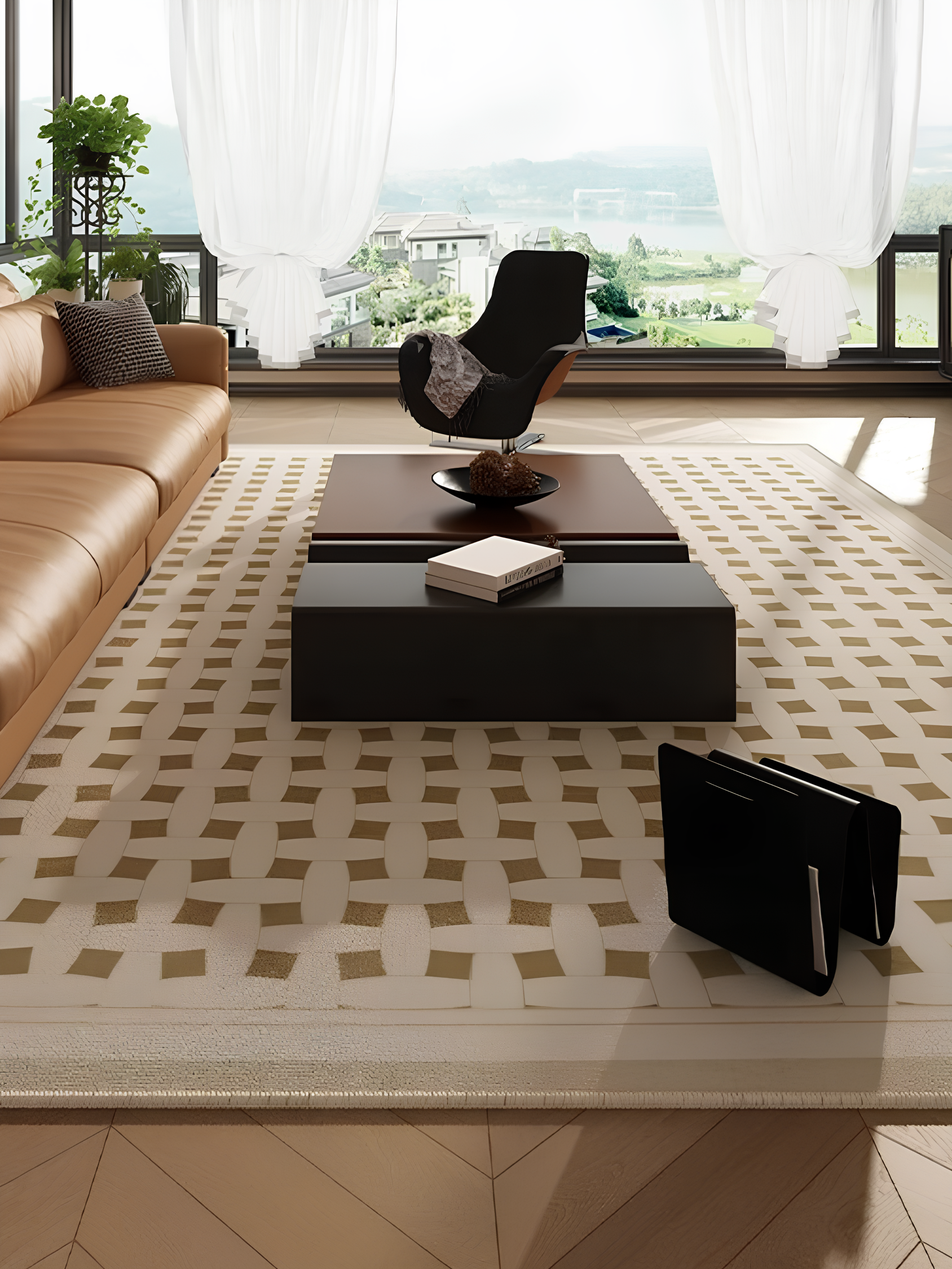 Tapis beige de la collection Prestige