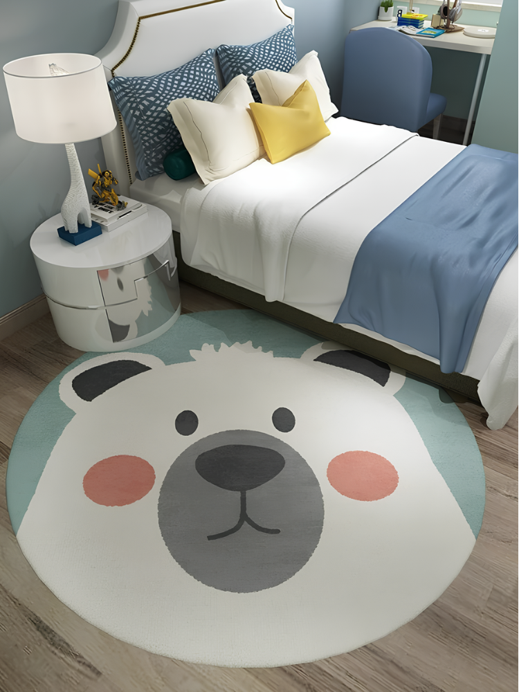 Tapis Ours blanc, tapis pour chambre d'enfant